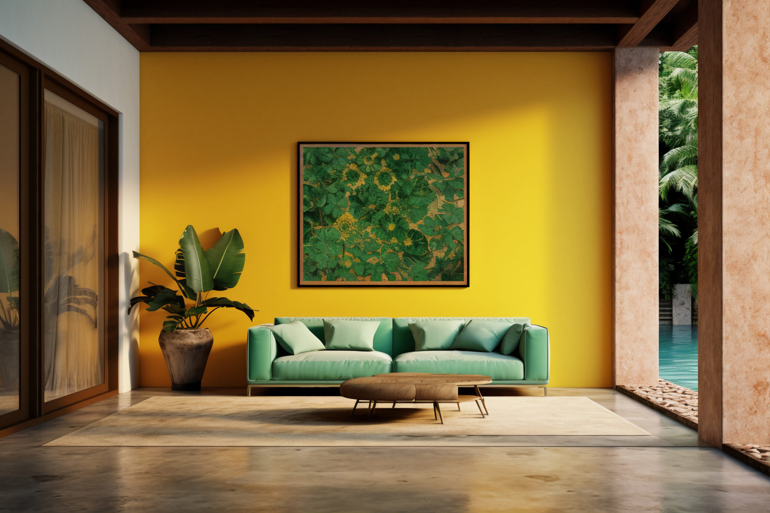 sofa-living-room-decorated-with-brazilian-folklore-design